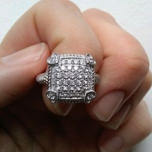 Judith Ripka NEW Cushion Diamonique Ring